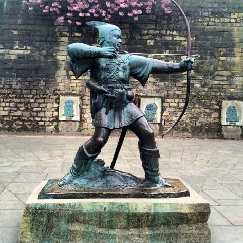 La ciudad ha sabido aprovechar la leyenda de Robin Hood como reclamo turístico.